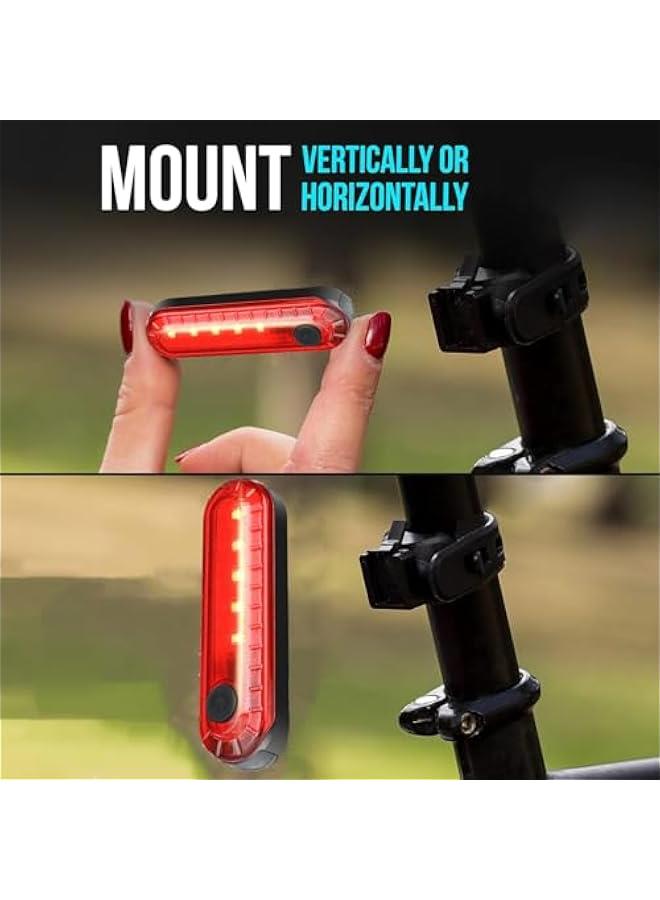 Arabest Bike Tail Light, Bicycle Rear Lights USB-C Rechargeable LED Cycling Safety Flashlight with 4 Light Mode for Road Mountain Night Riding & Adults Men Women - Image 4