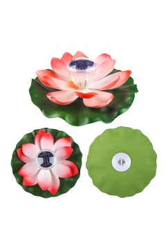 SYOSI Solar Outdoor Lights, Solar Lotus Flowers Lights, LED Garden Lights, Floating Pool Lights, Lotus Flower Decoration  - Image 2