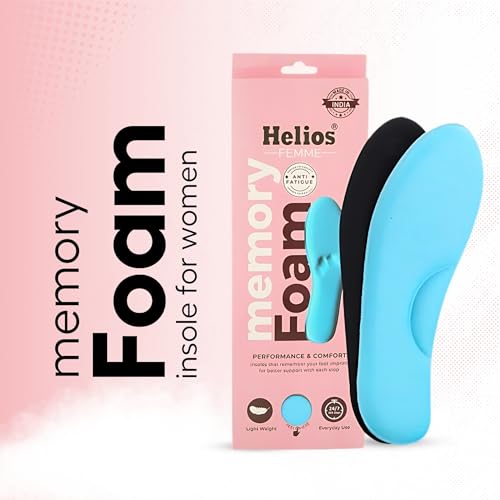 Helios Memory Foam for All Shoes Makes shoes Super Soft & Comfortable Memory Foam Insole Women's, (SIZE-3) Pack of 1) - Image 5
