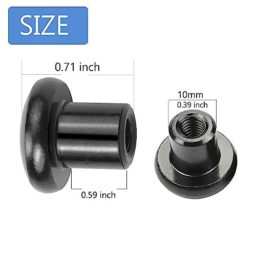 Bentolin Door Hinge Nuts Replacement Screws Compatible with 2007-2018 Jeep Wrangler JK JKU (4Pcs) - Image 3