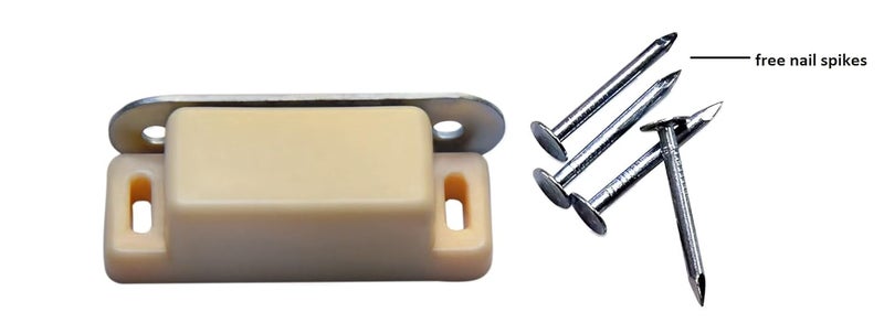 IYBCabinet Magnet Catcher Best for Cabinet Doors Cupboards Drawers and Shutters Cabinet Magnetic Latch Easy Install Set of 25 pcswith Free Nail Spikes - Image 4