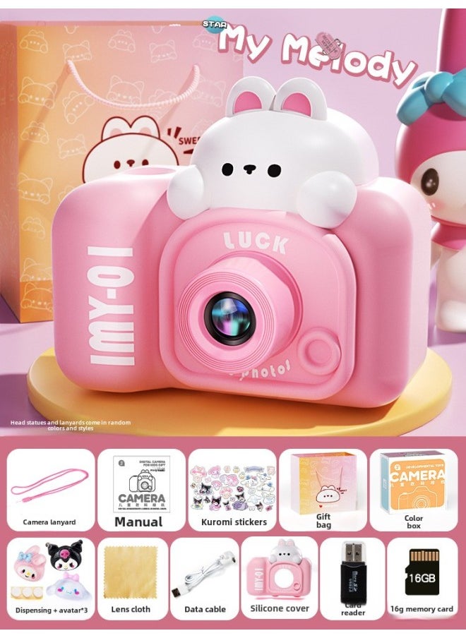 Generic Children's Camera Toy Girls Photographable Printable Baby Birthday Gift Kids Polonoid Digital Camera-Color: Hd 4800w Single Camera/soft Light Eye Protection/large Capacity Electricity  - Image 1