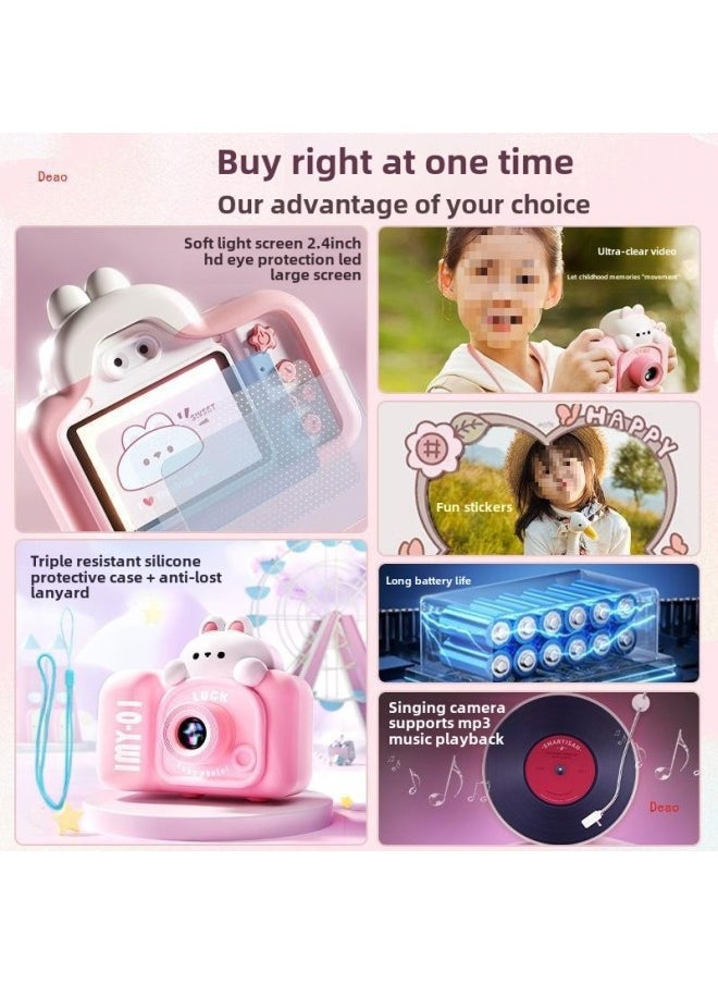 Generic Children's Camera Toy Girls Photographable Printable Baby Birthday Gift Kids Polonoid Digital Camera-Color: Hd 4800w Single Camera/soft Light Eye Protection/large Capacity Electricity  - Image 4
