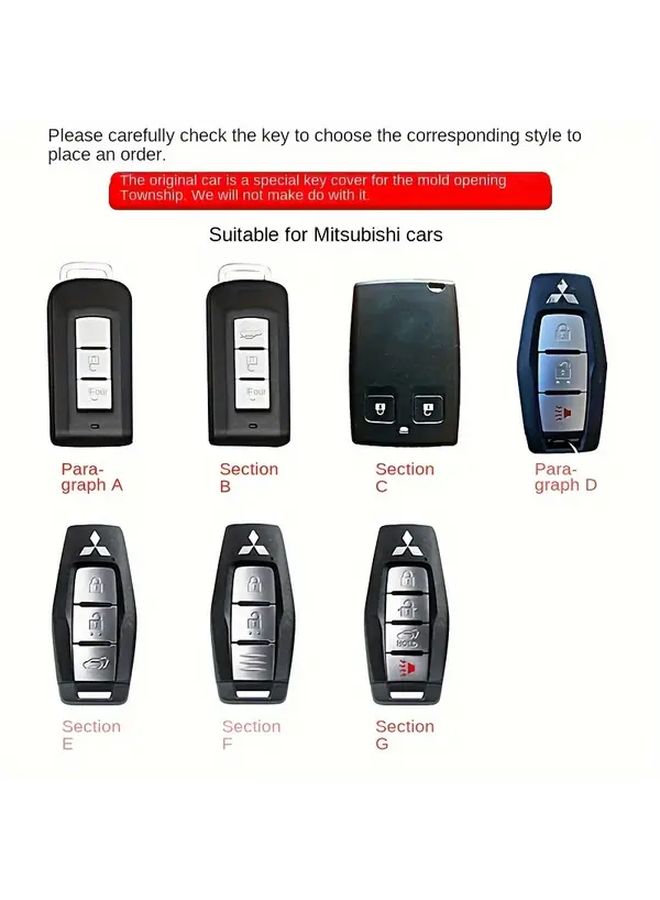 Type B Key Case Cover Shell Protector for Mitsubishi Lancer Outlander ASX Eclipse Cross Pajero Shogun - Image 2