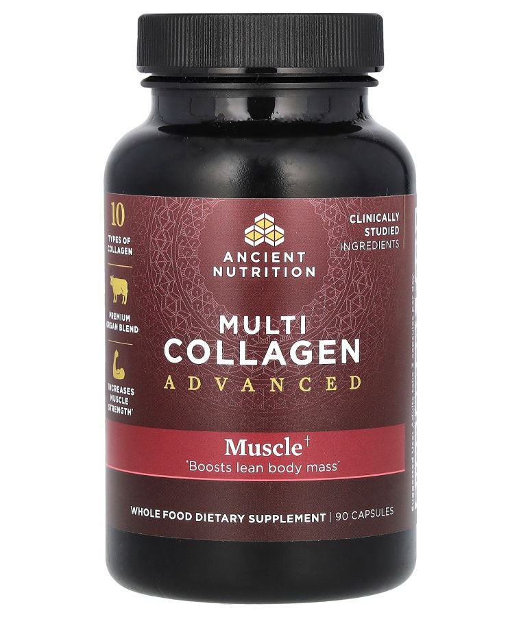 Ancient Nutrition Multi Collagen Advanced Muscle 90 Capsules