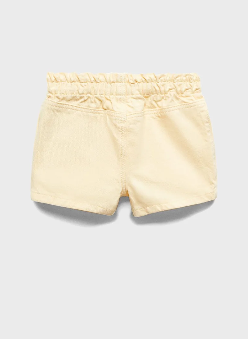 MANGO Kids Paperbag Shorts