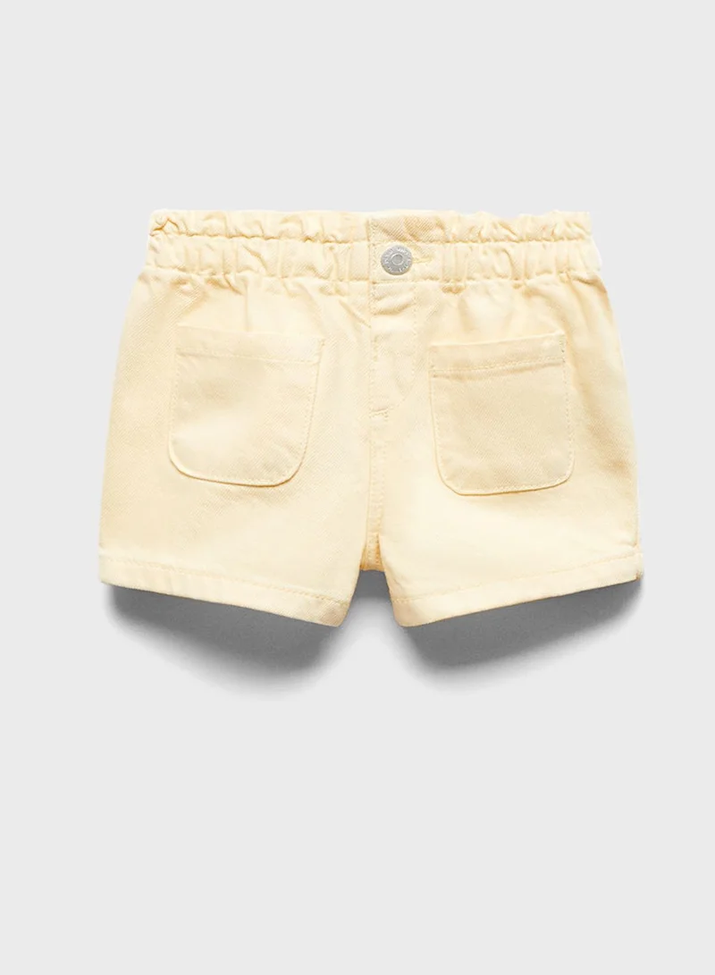 MANGO Kids Paperbag Shorts