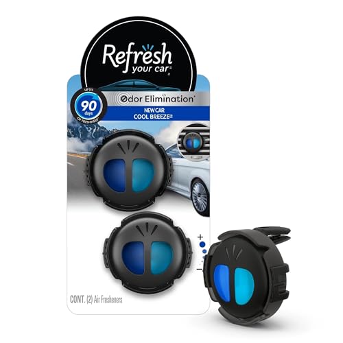 RefreshYourCar Refresh Your Car E300877700 Dual Scent Mini Diffusers New CarCool Breeze Scent