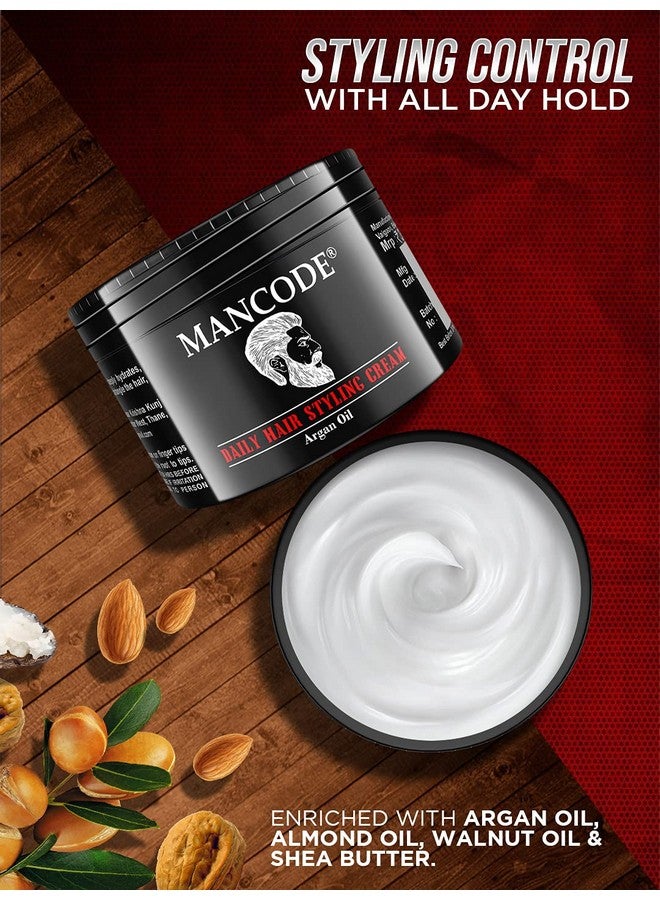MAN CODE Mancode Hair Styling Cream For Men - 100 Gr | For Daily Use Style & Nourishment | Non-Sticky, Non-Oily | Paraben & Sulphate Free | Itch Free Daily Hair Cream | Uv Protect & Care | Soft & Manageable Hair  - Image 2