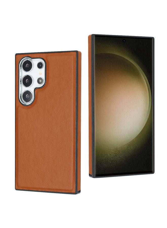 S-TOP Case For Samsung Galaxy S24 Ultra 5G Leather Texture Full Coverage Phone Case - Image 2