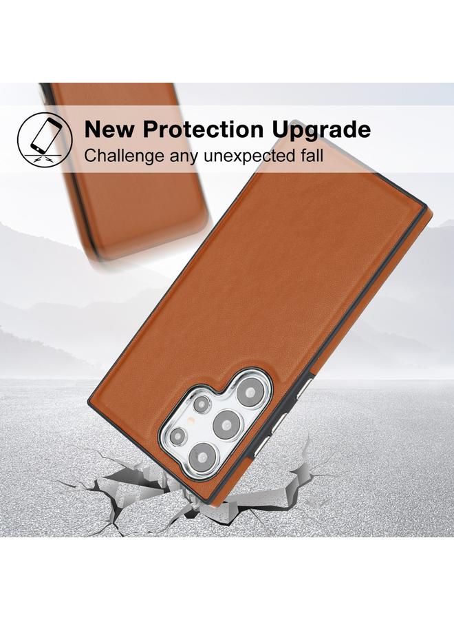 S-TOP Case For Samsung Galaxy S24 Ultra 5G Leather Texture Full Coverage Phone Case - Image 3