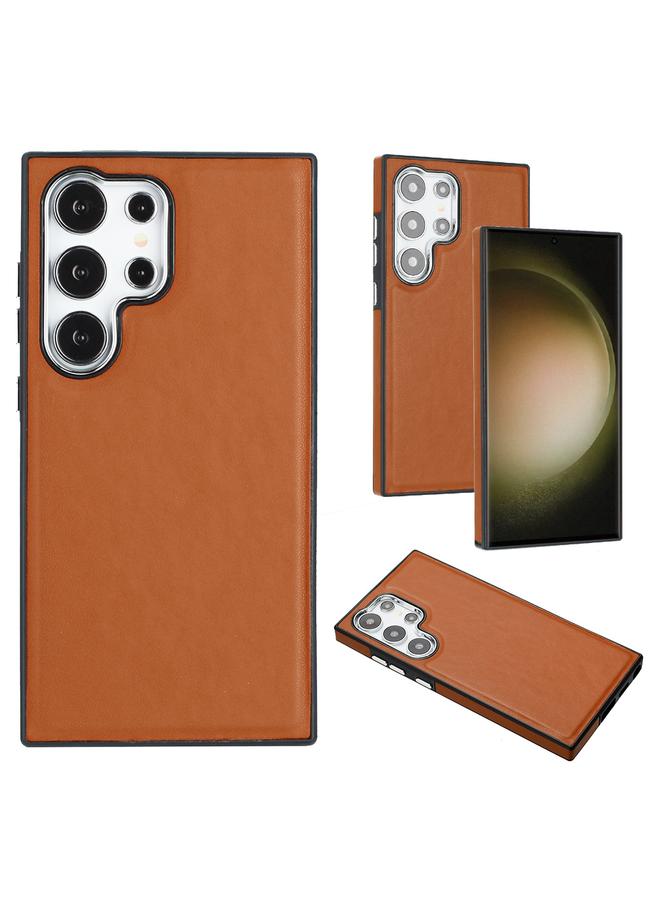 S-TOP Case For Samsung Galaxy S24 Ultra 5G Leather Texture Full Coverage Phone Case - Image 1