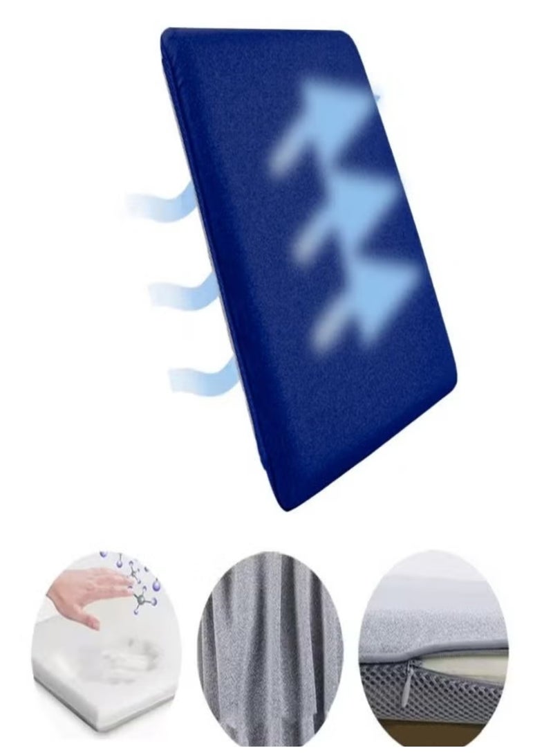 ارينا مسند مقعد مربع ميموري فوم  بحجم 40×40×4 سم، مصنوع من رغوة الذاكرة لتوفير دعم مريح وتخفيف آلام العصعص والظهر أثناء الجلوس لفترات طويلة. - Image 4