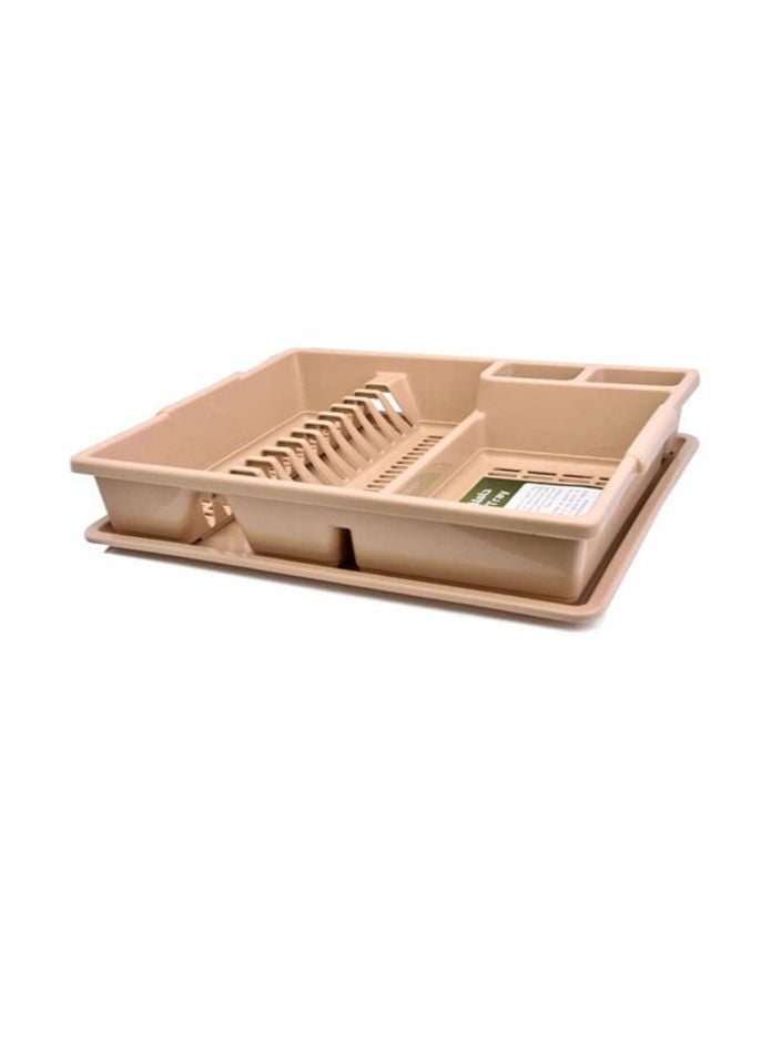 حامل بلاستيكي لتجفيف الأطباق مع صينية  50x40x10سم - Image 1