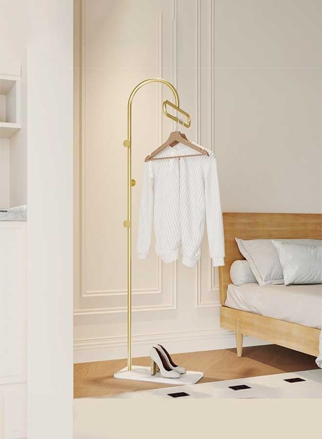 RAWAID Freestanding Coat Rack with Marble Rock Slab Base, Sturdy & Stable Metal Clothing Racks for Clothes Hats Bags Purses, Standing Coat Hanger for Entryway Bedroom Hallway Bathroom Living Room Corridors - Image 2