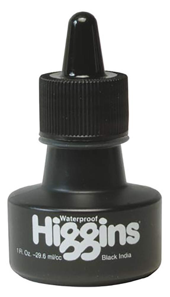 Higgins Waterproof Black India Ink 1 oz. - Image 1