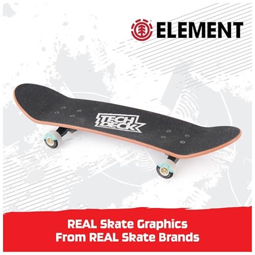 Tech Deck تكن ديك إليمينت هاندبورد ألثنتيك ميني سكاتبوردز ألعاب للأطفال الأولاد والبنات من عمر 6 سنوات وما فوق للاستخدام باليد فقط - Image 5