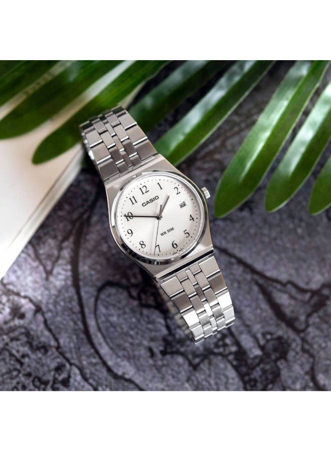 كاسيو ساعة يد تناظرية من الفولاذ المقاوم للصدأ MTP-B145D-7BVDF - Image 2
