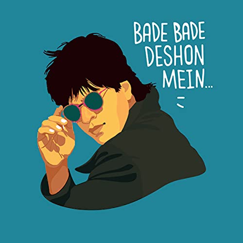 ASHVAH DDLJ Funny Bollywood Dialogues Raj Simran Illustration Printed Tea Coaster Set of 4 COMBO-31 - Image 4