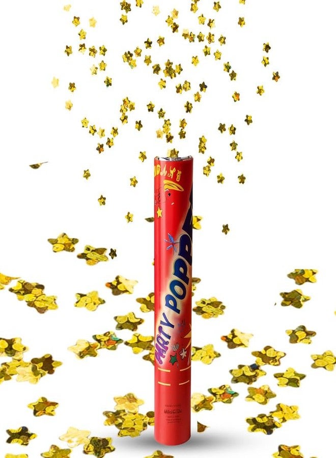 Selibration ألعاب نارية صغيرة لحفلات أعياد الميلاد مزينة بنجوم لامعة صغيرة (عبوة من 6 قطع) | ألعاب نارية لحفلات الزفاف وغيرها من الاحتفالات (30 سم تقريبًا) - Image 1