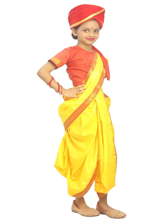 TWINKLE TOTS Rani Lakxmi Bai Dress for Girls Kids Costume With Complete Accessories Jhansi Ki Rani Costume - Image 3