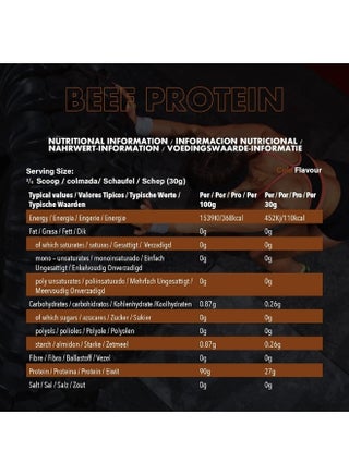 Nutrition Beef Protein Isolate - Cola Flavor - 540G - Dairy-Free & Sugar-Free High Protein Powder - Paleo Friendly Pure Beef Protein Fuel - view 4