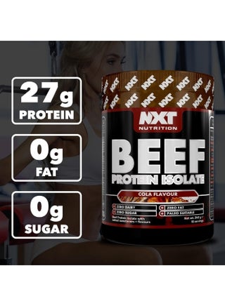 Nutrition Beef Protein Isolate - Cola Flavor - 540G - Dairy-Free & Sugar-Free High Protein Powder - Paleo Friendly Pure Beef Protein Fuel - view 3