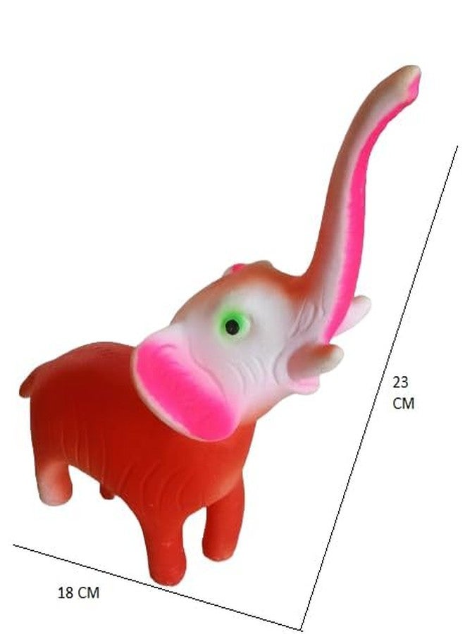 ZOKCY 2 in 1 (2 Chu Chu Elephant Toy + 2 Baby kamarband Nazariya Tagdi Thread) for New Born Baby Kids/Sound Elephant for New Born Kids/Black Cord Waist tagdi Adjustable Size - Image 2