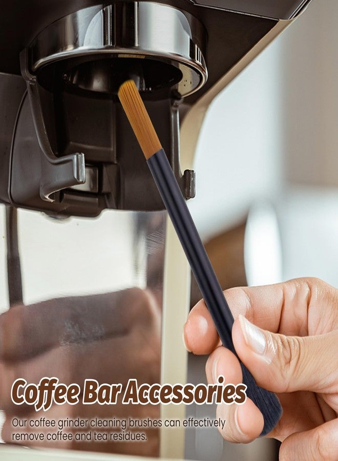 Sekonow 4 Pack Coffee Grinder Cleaning Brush, 2-Sided Brush & Ebony Wood Grinder Cleaner Accessories, Barista Tools for Espresso, Coffee Machine, Keyboard - Image 5