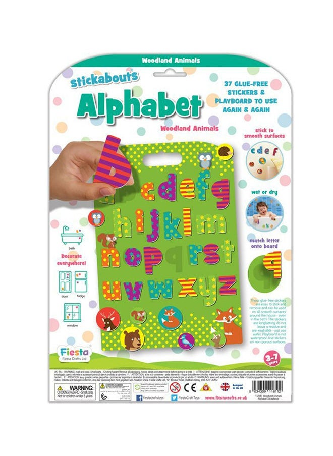 Fiesta Crafts Stickabouts- Woodland Alphabet  - Image 1