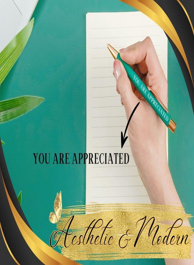 InnoBeta Thank You Pen Appreciation Gifts for Women, Awesome, Ballpoint Pen Set of 4, for Coworker Therapist Employee Friends - Image 5