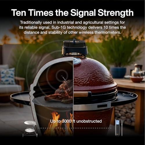 Typhur Sync Wireless Bluetooth Smart Meat Thermometer | Standalone Base and Control | Unlimited Range | Enhanced 10X Signal for Improved Stability | NIST Certified Accuracy | BBQ Oven Smoker Grill - Image 2