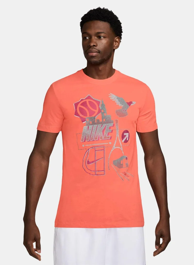 نايكي Men's Court Dri-FIT Tennis T-Shirt