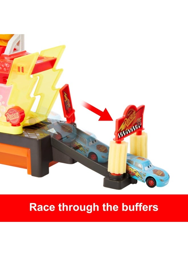 Disney Pixar Cars Color Changers Lightning McQueen Race Ready Car Wash - Image 3