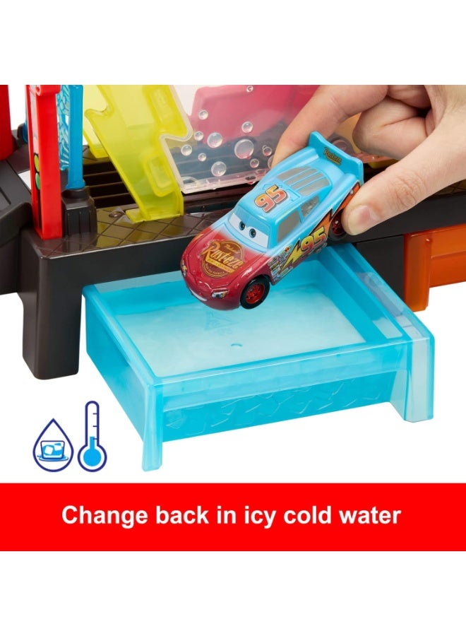 Disney Pixar Cars Color Changers Lightning McQueen Race Ready Car Wash - Image 5