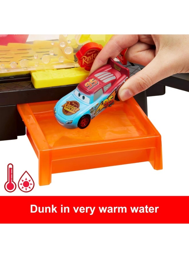 Disney Pixar Cars Color Changers Lightning McQueen Race Ready Car Wash - Image 4