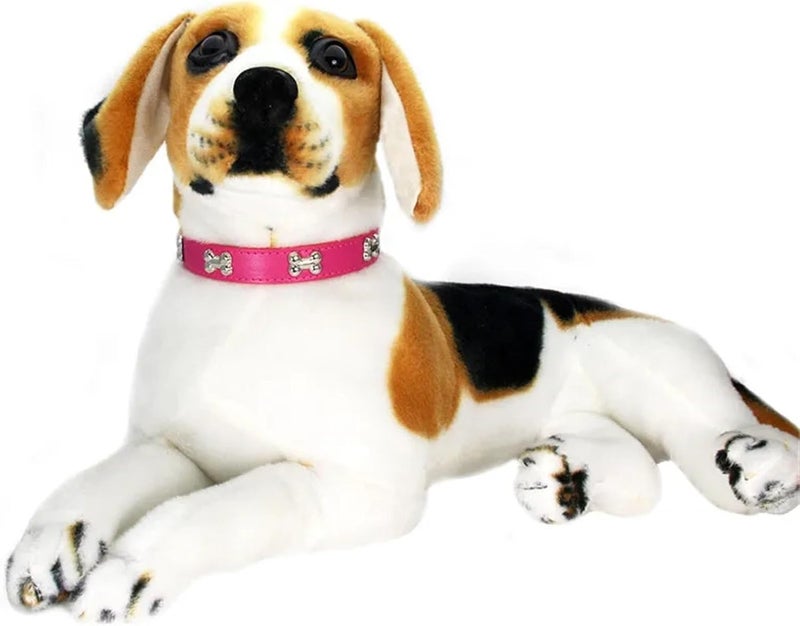 Leather Dog Collar for Small Breeds, Puppy & Pug Collar(DEEP Blue,L) - Image 4