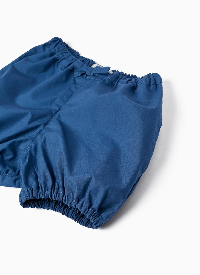 زيبي Zippy Cotton Shorts With Bow For Baby Girls