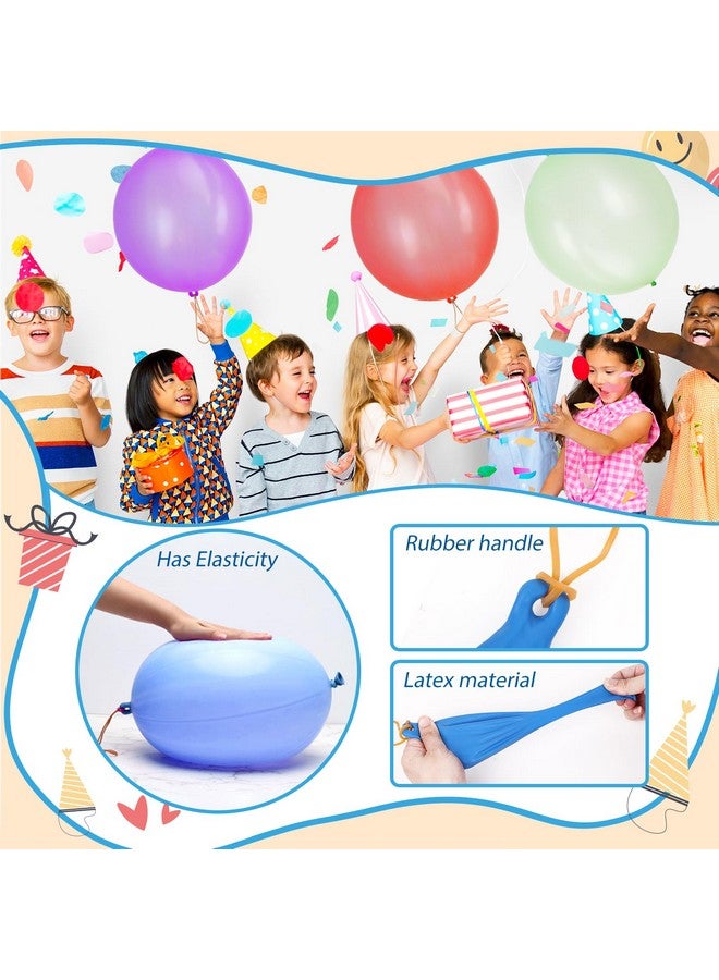 rubfac 30Pcs Punch Balloons, Party Favors for Kids, Thickened Heavy Duty Neon Punching Bounce Balloon for Birthday Goodie Bag Stuffers Exciting Outdoor Play Supply - Image 3