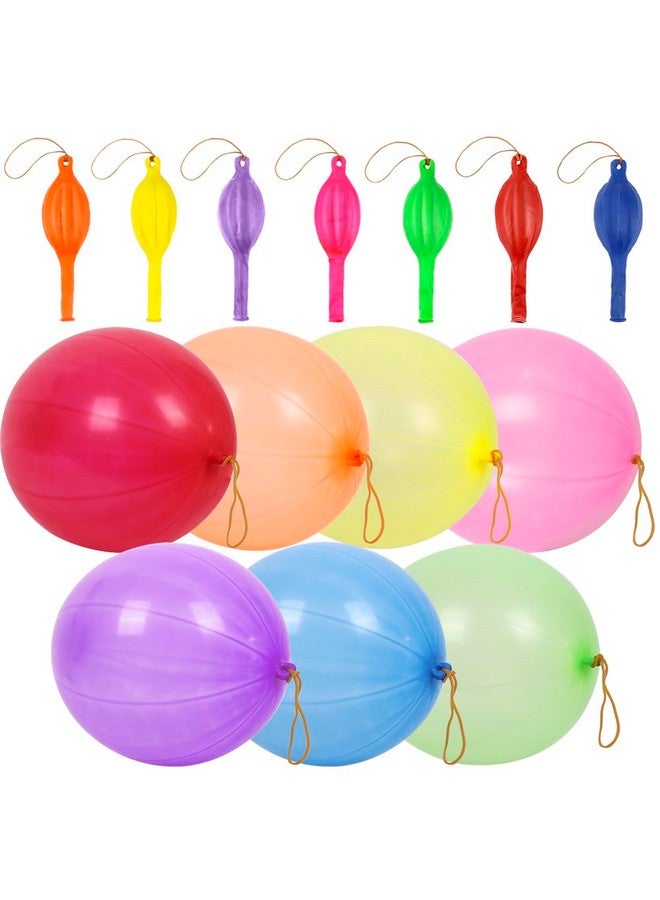 rubfac 30Pcs Punch Balloons, Party Favors for Kids, Thickened Heavy Duty Neon Punching Bounce Balloon for Birthday Goodie Bag Stuffers Exciting Outdoor Play Supply - Image 1