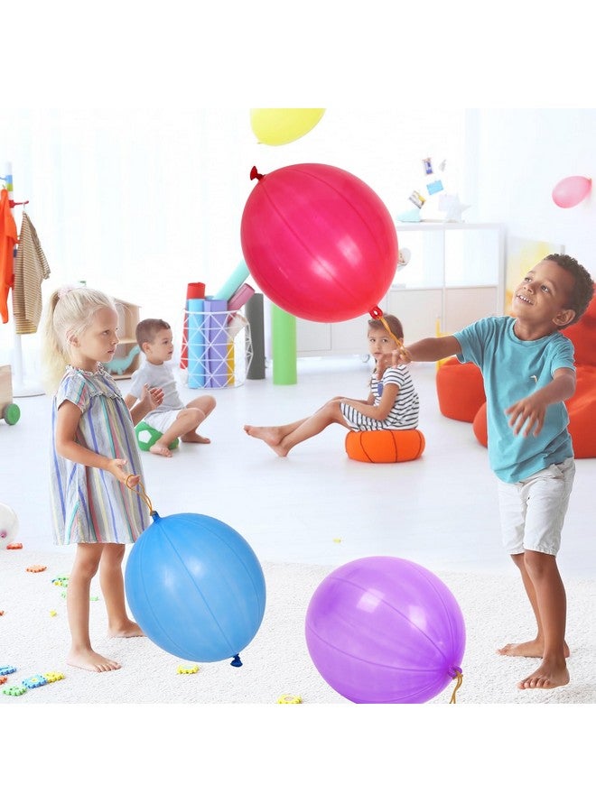 rubfac 30Pcs Punch Balloons, Party Favors for Kids, Thickened Heavy Duty Neon Punching Bounce Balloon for Birthday Goodie Bag Stuffers Exciting Outdoor Play Supply - Image 5