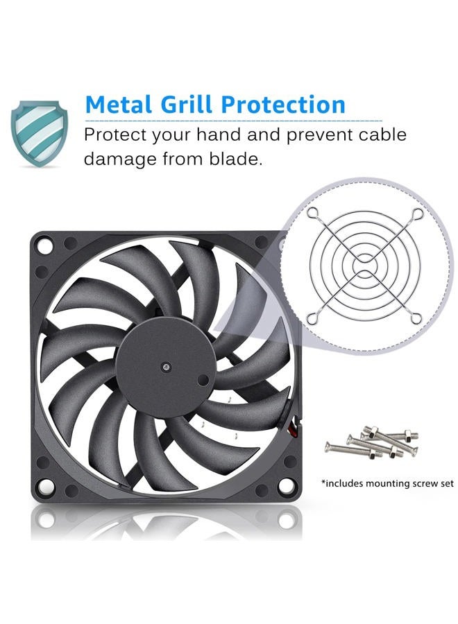Gdstime Radiator 80mm x 80mm x 10mm 12V Brushless DC Cooling Fan - Image 4