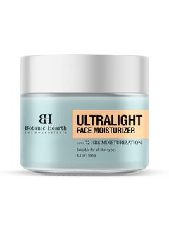 Botanic Hearth Botanic Hearth Ultra Light Face Moisturizer with Hyaluronic Acid | Oil- Free 72H Facial Moisturization for All Skin Types | Non Comedogenic | Lightweight, Non Greasy & Quick Absorbing | 3.5 oz  - Image 1