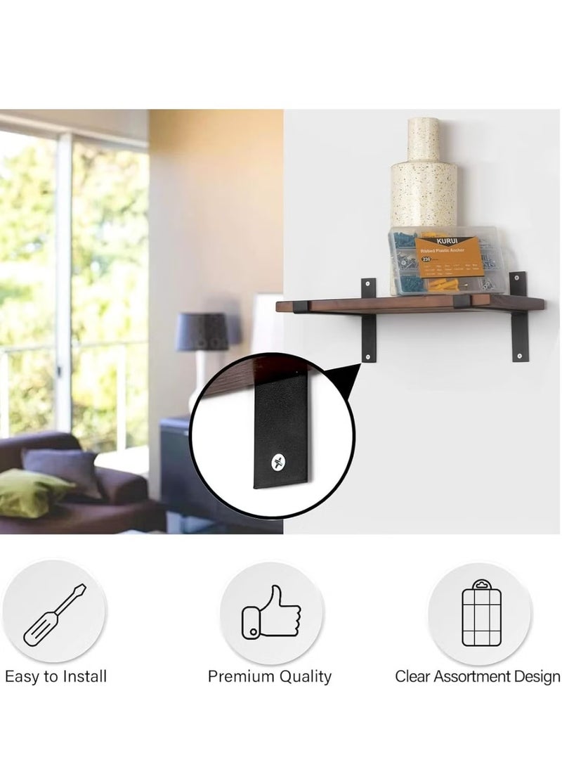 Ailily 200Pcs Plastic Drywll Anchors and self Tapping Screws Assortment Kit,Different Sizes of Wall Plugs and Screws Set with Organizer Box, self Drilling Anchor for HollowWall Hanging - Image 3