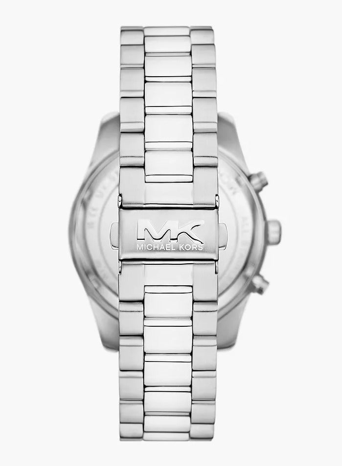Michael Kors Men Men's Lexington Blue Dial  Stainless Steel Silver Tone Bracelet Watch - MK9165 - Image 4