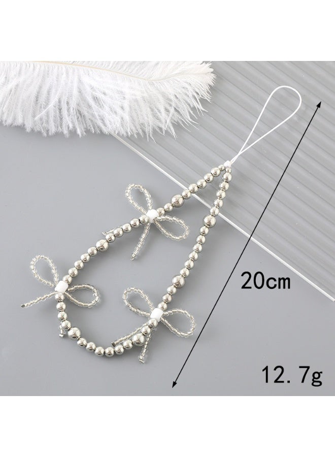 NIBEMINENT Phone Charm/ Chain Strap for Women Girls, Acrylic Cell Phone Case Lanyard Wrist Strap