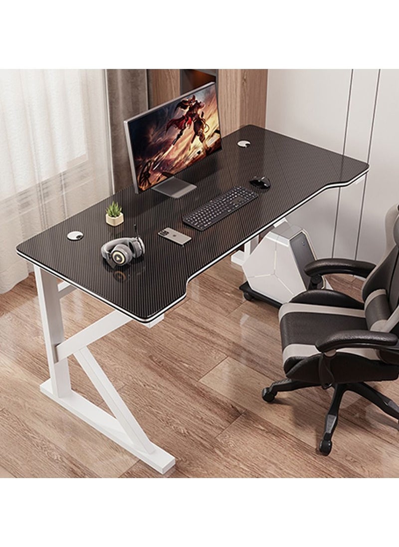 Arabest Ergonomic Gaming Desk 31.5 Inch,PC Gaming Table, K Shaped Gaming Computer Desk, Carbon Fiber Home Office Gamer Desk Black  - Image 2