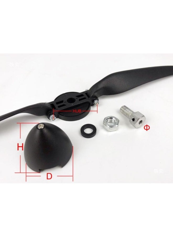 null - Model Fixed Wing Aircraft Accessories Haoye Nylon Plastic Folding Propeller Cover Aluminum Core 3.03.174.0MM-Color:D51xh40mm Shaft Core 3.17-Specifications:Fixed Wings - Image 1