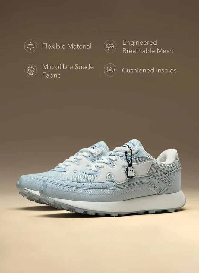 The Souled Store  The Souled Store Women - Milano Printed Blue Low Top Sneakers  | Best Price UAE