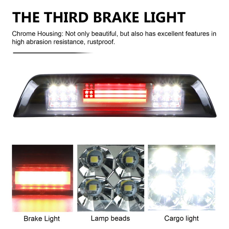 Tresound for Toyota Tacoma Crew Cab Pickup 2016-2023 3rd Third Brake Cargo LED Light High Mount Stop light - Image 3
